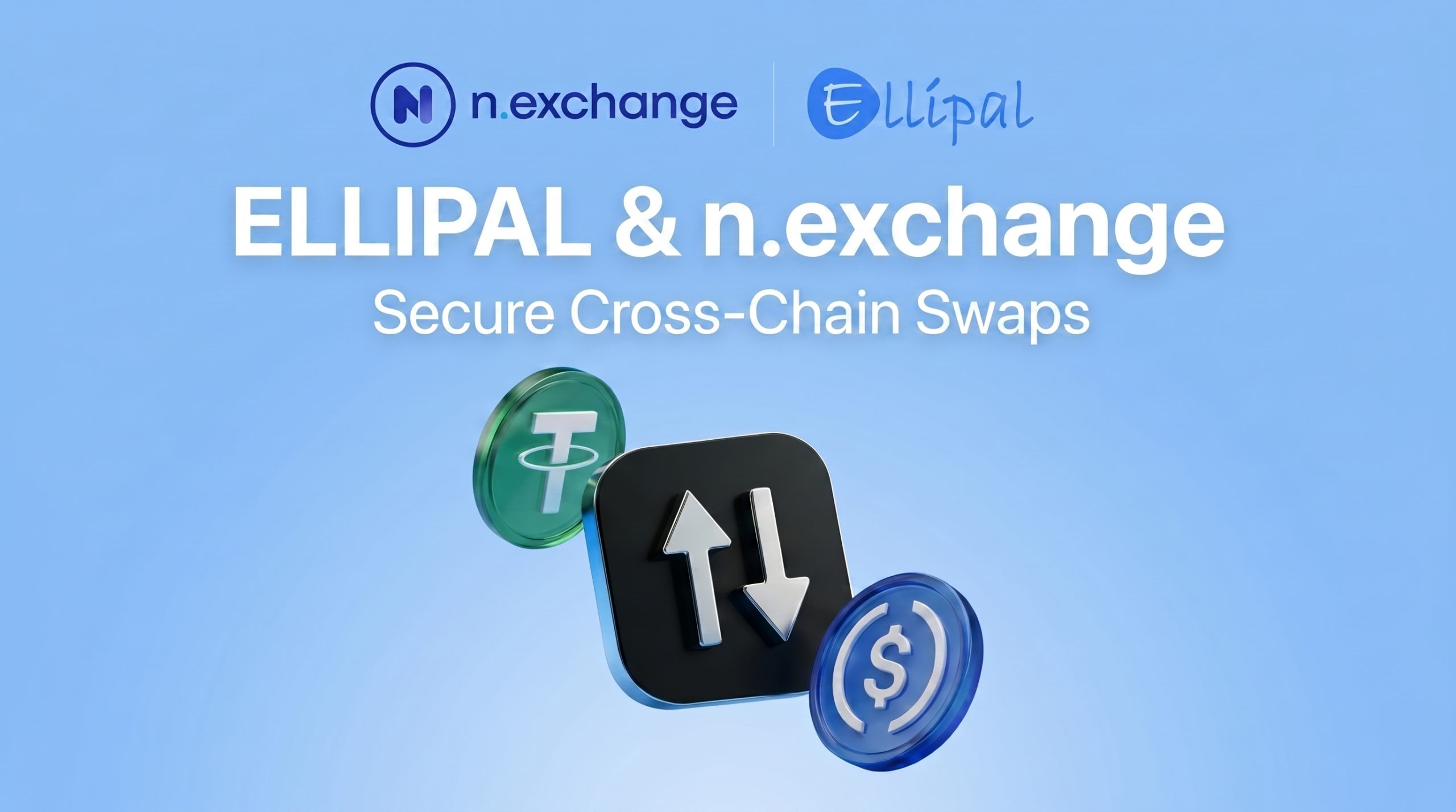 ELLIPAL hardware wallet non-custodial crypto swap interface
