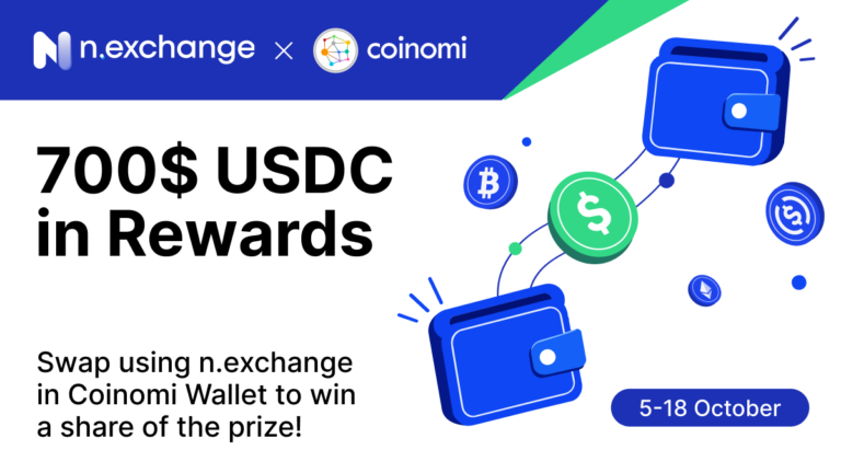 n.exchange and Coinomi $700 USDC Rewards Campaign